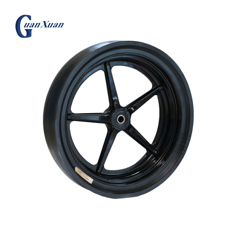 Agricultural Planter Rubber Tire Seeder Casting Iron Spoked Gague Wheel 16*4.5
