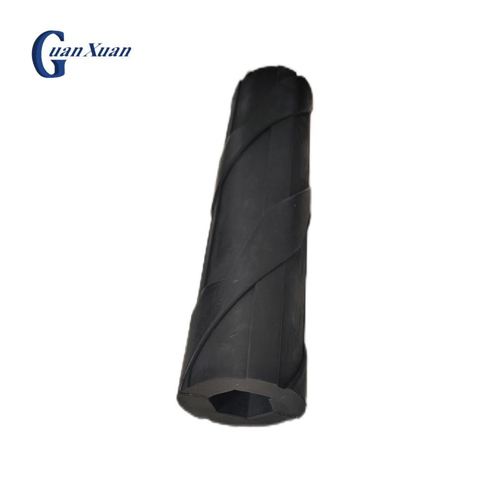 Hexagon Holes Spiral rubber rollers - Right